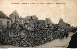 NÂ°13646 Z -cpa Soissons -ruines De L'Ã©glise Saint Pierre- - Soissons