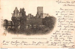 NÂ°13384 Z -cpa Moncontour -le Donjon Et Les Ruines Du ChÃ¢teau- - Autres & Non Classés