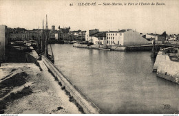 NÂ°13327 Z -cpa Ã®le De RÃ© -Saint Martin, Le Port Et L'entrÃ©e Du Bassin- - Ile De Ré