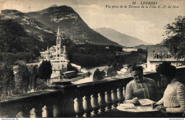 NÂ°14430 Z -cpa Lourdes -vue Prise De La Terrasse De La Villa ND De Sion- - Lourdes