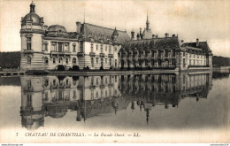 NÂ°14244 Z -cpa ChÃ¢teau De Chantilly -la FaÃ§ade Ouest- - Châteaux