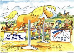 NÂ°14060 Z -cpsm Le Poney C'est Trop Top -FFE- - Horse Show