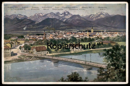 ALTE POSTKARTE ROSENHEIM WILLY MORALT SULZBERG WILDALPJOCH WENDELSTEIN FAHRENPOINT MIESING Ansichtskarte Cpa Postcard AK - Rosenheim