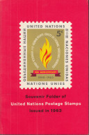 UNO NEW YORK  Jahressammelmappe 1963, Postfrisch **, 124-130, 133-137 - Covers & Documents
