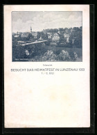 AK Lunzenau, Heimatfest 1933, Ortsansicht Aus Der Vogelschau  - Other & Unclassified