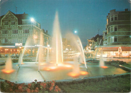 Belgium Koksijde - Coxyde Fountain Night - Koksijde