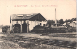 FR66 PERPIGNAN - édition Spéciale 14 - Gare Annexe - Locomotive - Animée - Belle - Perpignan