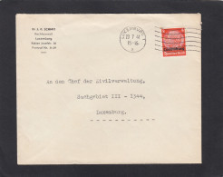 DR. J. P. SCHMITT, RECHTSANWALT, LUXEMBURG. BRIEF AN DEN CHEF DER ZIVILVERWALTUNG IN LUXEMBURG,1941. - 1940-1944 Occupation Allemande