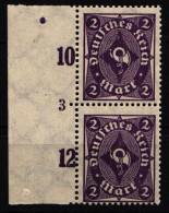 Deutsches Reich 224 Pln Postfrisch Plattennummer 3 #NL572 - Other & Unclassified