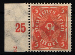 Deutsches Reich 227 A Pln Postfrisch Plattennummer 2 #NL575 - Autres & Non Classés