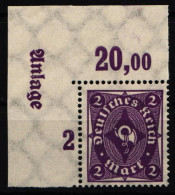 Deutsches Reich 224 A P OR Postfrisch Mit Zudruck Anlage #NL570 - Autres & Non Classés