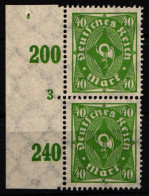 Deutsches Reich 232 Pln Postfrisch Plattennummer 3 #NL597 - Other & Unclassified