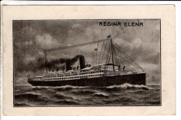 Bateaux Paquebot Regina Elena - Cartes Postales Ancienne - Steamers