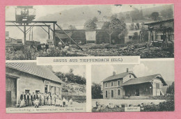 67 - GRUSS Aus TIEFFENBACH - Bahnhof - Gare - Carrière - Wirtschaft Goeorg STROHL - Feldpost - Guerre 14/18 - Autres & Non Classés