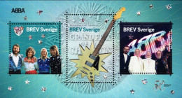 Sweden - 2024 - ABBA - 50 Years Of Eurovision Win Of Waterloo - Mint Souvenir Sheet With Hologram - Unused Stamps