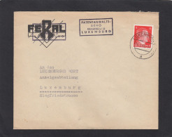 FERAL, PATENTANWALTS BURO, LUXEMBURG. ORTSBRIEF, 1943. - 1940-1944 Occupation Allemande