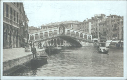 Ag860 Cartolina  Fotografica Venezia Ponte Rialto 1910 - Venezia (Venedig)