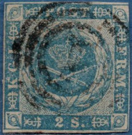 Danmark 1854 2 S Type Cancelled - Used Stamps