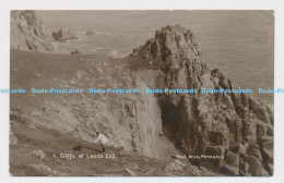 C008940 Cliffs At Lands End. Paul Bros. Penzance - World