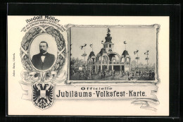 AK Lübeck, Jubiläums-Volksfest-Karte, Rudolf Möller, Festplatz  - Other & Unclassified