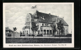 AK Nauen / Haveland, Gasthof Schützenhaus, Inh. Hermann Krüger  - Nauen