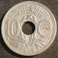FRANCE - 10 CENTIMES 1919 - Lindauer - Gad 286 - KM 866a - 10 Centimes