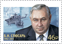 Russia 2021. B. I. Slyusar (1942-2015), Public Figure. (MNH OG) Stamp - Unused Stamps