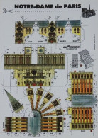 B * Notre Dame De Paris, Carte Postale à Monter Pour Le Monument En Volume - Notre Dame De Paris