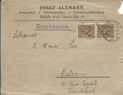ALLEMAGNE LETTREA ENTETE  60M BERLIN POUR ORLEANS ( LOIRET )  DE 1923 LETTRE COVER - Brieven En Documenten