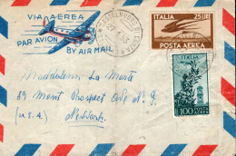 Italia (1953) - Busta Posta Aerea Per Gli Stati Uniti - 1946-60: Marcophilia