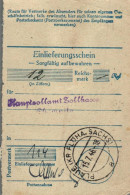 H3063 - Plaue Kr. Flöha Einlieferungsschein Stempel - Lettres & Documents