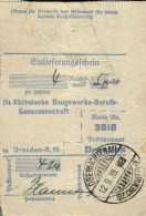 H3065 - Oberlichtenau BZ Chemnitz Einlieferungsschein Stempel - Lettres & Documents