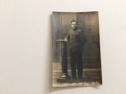 Carte Postale Ancienne Photographie Militaire - Personnages