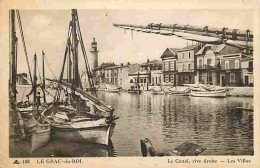 30 - Le Grau Du Roi - Le Canal Rive Droite - Les Villas - Animée - Bateaux - CPA - Oblitération Ronde De 1929 - Voir Sca - Le Grau-du-Roi