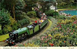 Trains - Royaume Uni - Miniature Railway - Northstead Manor Gardens - Scarborough - Marcophilie Au Dos - CPM - UK - Voir - Treinen