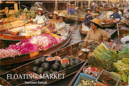 Marchés - Thailande - Floating Market (Damnoen Saduak) - Ratchaburi, Thailand - CPM - Voir Scans Recto-Verso - Marchés