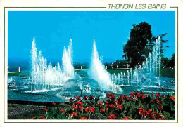 74 - Thonon Les Bains - Près Du Lac Léman Le Jet D'eau - Flamme Postale - CPM - Voir Scans Recto-Verso - Thonon-les-Bains