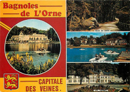 61 - Bagnoles De L'Orne - Multivues - Pédalos - Blasons - CPM - Voir Scans Recto-Verso - Bagnoles De L'Orne