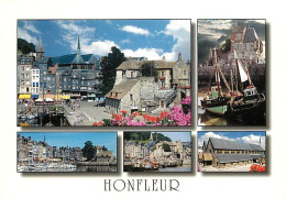 14 - Honfleur - Multivues - Flamme Postale De Honfleur - CPM - Voir Scans Recto-Verso - Honfleur