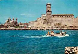 13 - Marseille - Le Fort Saint Jean - La Cathédrale - Bateaux - CPM - Voir Scans Recto-Verso - Unclassified