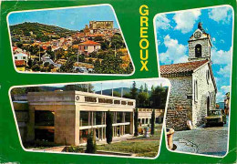 04 - Gréoux Les Bains - Multivues - Automobiles - Etat Pli Visible - CPM - Voir Scans Recto-Verso - Gréoux-les-Bains