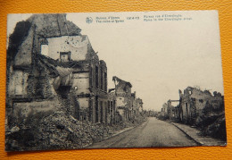 IEPER - YPRES  - Puinen Van 1914-18,  Elverdinghestraat - Ruines D'Ypres ,   Rue D'Elverdinghe - Ieper