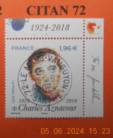FRANCE 2024    CHARLES  AZNAVOUR  1924 - 2018    NEUF  OBLITERE - Gebruikt