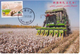 China 2014 Mechanized Cotton Picking 1v MC - Agriculture