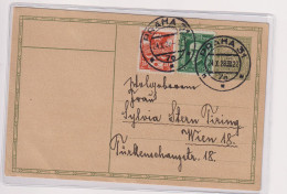 CZECHOSLOVAKIA 1928 PRAHA  Postal Stationery To Austria - Lettres & Documents