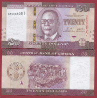 Liberia 20 Dollars  2022 ---UNC--(510) - Liberia