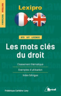Les Mots Clés Du Droit Français/arabe: Classement Thématique Exemples D'utilisation Index Bilingue - Other & Unclassified