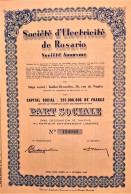 S.A. Société D'Electricité De Rosario - Part Sociale - Ixelles - Electricité & Gaz