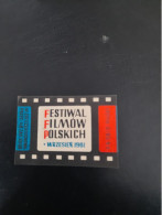 Old Matchbox Label 1961Festival Filmow Polskich - Boites D'allumettes - Etiquettes