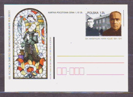 POLAND. 2001/Maxamilian Kolbe, Stained Glass.. PostCard/unused. - Unused Stamps